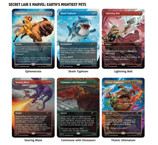 Secret Lair x Marvel: Earth’s Mightiest Pets